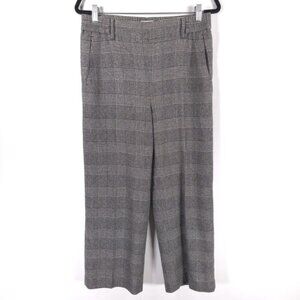 Wilfred Women’s WOOL CASHMERE Blend Plaid Wide Leg Pants‎ WFF4-6817-39 MEDIUM